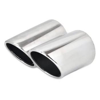 

DWCX 2pcs STAINLESS STEEL EXHAUST TAIL REAR MUFFLER TRIM TIP PIPE TAILPIPE For VW Passat B6 2006-2014 CC 2008-2014 EOS 2006-2010