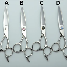 695C 6 ''17 см Индивидуальный бренд Япония 440C парикмахерские ножницы лист ивы форма профессиональные человеческие ножницы