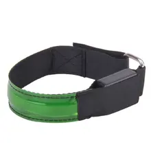 Акция! бег на велосипеде Регулируемый светоотражающий светодиодная мигающая повязка а руку