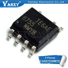 5 шт. FAN6755WMY лапками углублением SOP-7 FAN6755WMYB FAN6755 SOP7 6755 SOP FAN6755WM FAN6755UWMY FAN6755U SMD FAN6755U