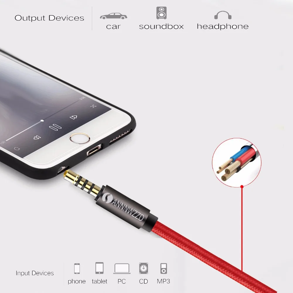 Aux Extension Cable Audio Cable jack 3.5mm male to female Stereo for Phones, Headphones, Speakers, MP3 Players Aux Extension Cable Audio Cable jack 3.5mm male to female Stereo for Phones, Headphones, Speakers, MP3 Players