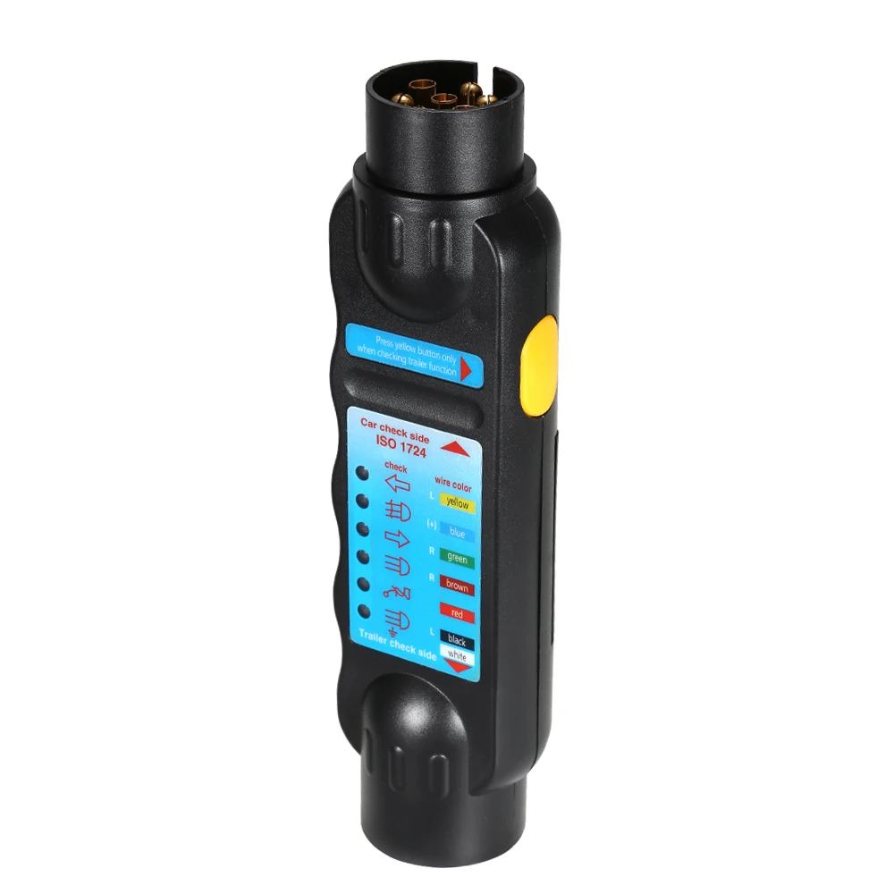 7 Pin Towing Trailer Light Tester Horsebox Caravan Car Truck Vehicle