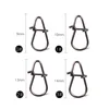30-50pcs/bag Gourd type Stainless Steel Hook Swivel Solid Rings Safety SnapsFast Clip Lock Snap  Connector fishing tackle tool ► Photo 3/6