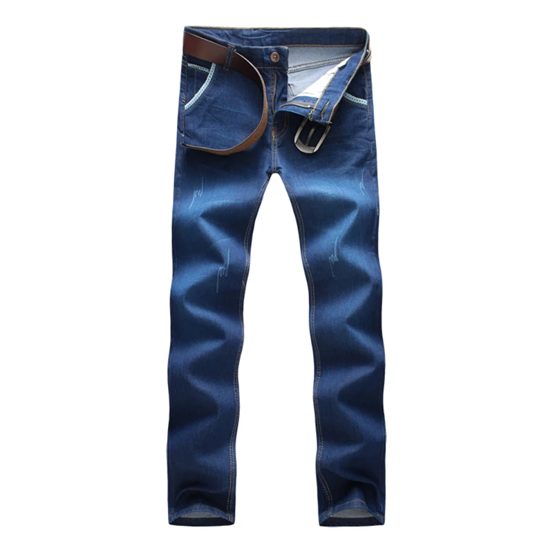Blue font b Mens b font font b Jeans b font 2017 Fashion Business Casual Male