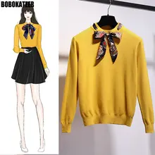 BOBOKATEER свитер для женщин Мода зима красный желтый вязаный женский свитер и пуловер Женский Джерси Mujer джемпер Pull Femme