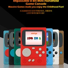 Мини карманные портативные геймпады встроенный 198 Ретро видеоигры цветной экран игровой плеер лучший подарок для ребенка Ностальгический плеер