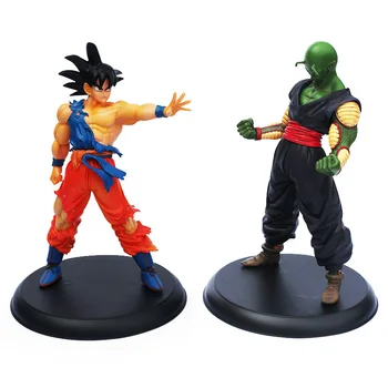 

Dragon Ball Action Figures Goku & Piccolo Super Saiyan and Demon King 2pcs/set PVC 23cm higt toys boys gift Free Shipping