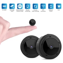 Мини WiFi камера 1080P HD ИК Ночное Видение Домашняя безопасность IP камера CCTV детектор движения детский монитор для скрытой карты TF