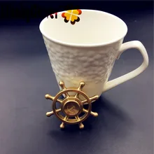 1 шт. Ретро руля Спиннер руля ручной палец Спиннер медный фиджет Спиннер металлический ручной гироскоп для глубокого фокуса СДВГ Спиннеры руль