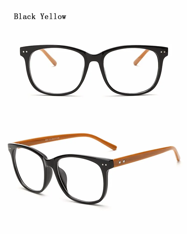 Ralferty, винтажные Модные прозрачные очки, оправа с прозрачными линзами для близорукости, очки для женщин и мужчин, Звездные ретро очки Oculo 8081