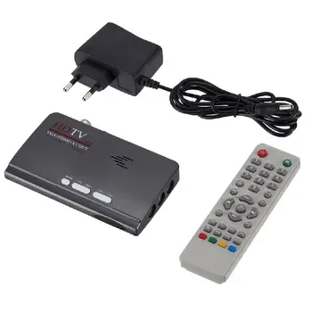 

BEESCLOVER TV Tuner Receiver DVB T/T2 TV Box VGA AV CVBS 1080P HDMI Digital HD Satellite Receiver with Remote Control r25