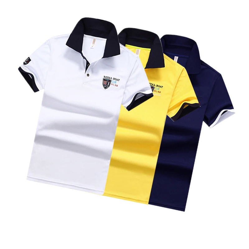 

2019 Top quality Shirt Men High Quality Men Cotton Short Sleeved Summer Shirt Jerseys Size M-4XL YIHUAHOO Polo