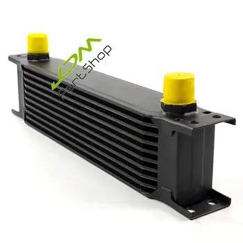 

Universal 10 Row Black Aluminum Transmission Oil Cooler Overall Size