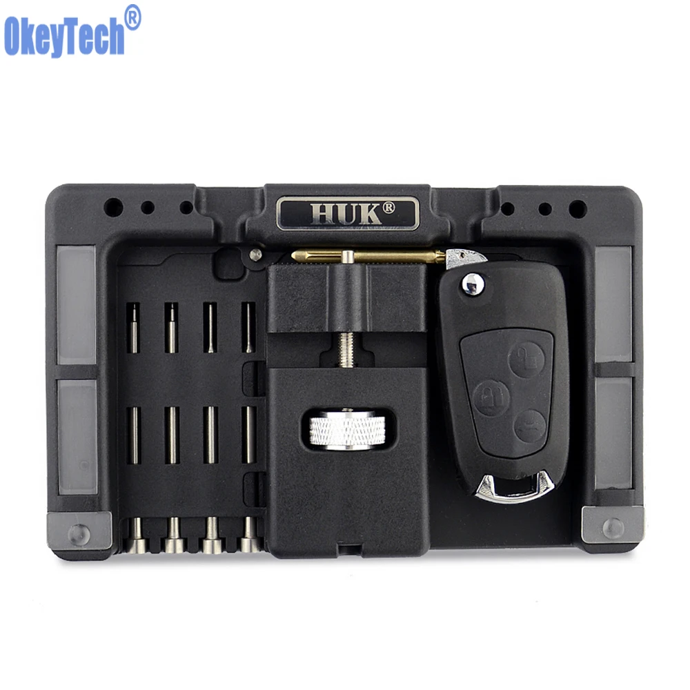 

OkeyTech New Styling HUK Flip Key 4Pcs Pin Remover Jig Tool For Flip Tool Flip Key Vice Folding Key Fixing Tool Flip Key Vice