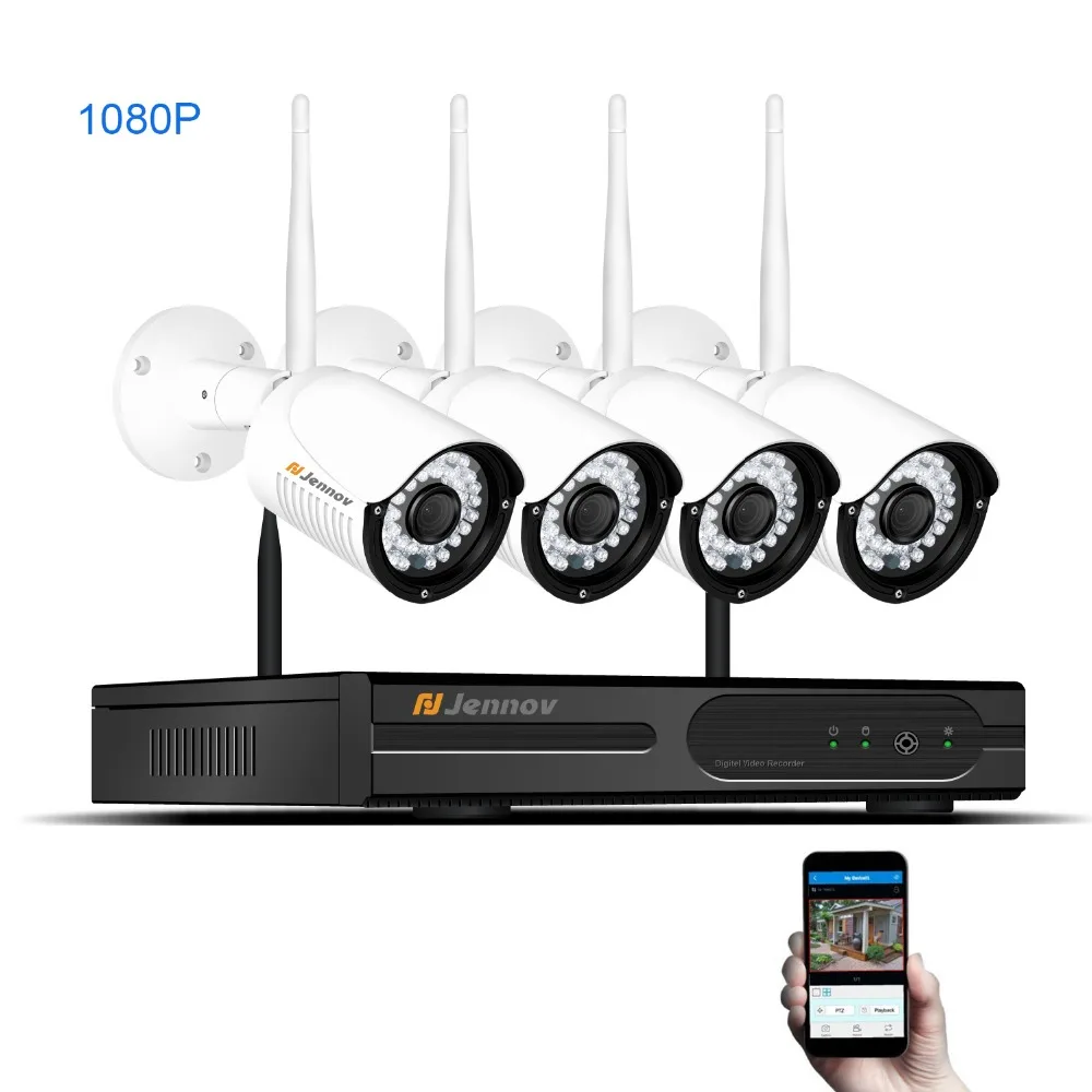 

Full HD 4CH 1080P 2MP Wireless Security CCTV IP Camera System With NVR Wifi Home Outdoor Video Surveillance Kits Set Camara