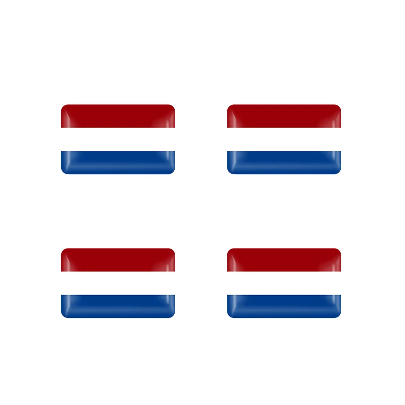 4x руль 3D щит флаг наклейка национальные флаги Эмблема Наклейка украшения для BMW Audi toyota ford nissan авто аксессуары - Название цвета: Netherlands