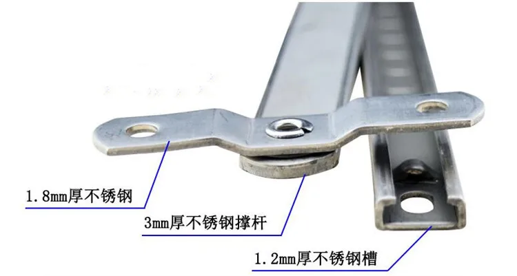Практичная нержавеющая сталь ветряная Скоба окна раздвижные опоры складной шарнир Кронштейн мебельная фурнитура Аксессуары