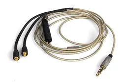 Earmax Замена обновление серебряный аудио кабель для SE215 SE315 SE425 SE535 SE846 UE900 FX850 с выносным микрофоном
