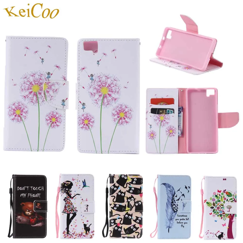 

Flower Pattern Cases For BQ Aquaris M5 4G LTE Dual SIM 5.0 inch Book Flip Wallet Movie Stand Covers For BQ M5 Card Slots Cases
