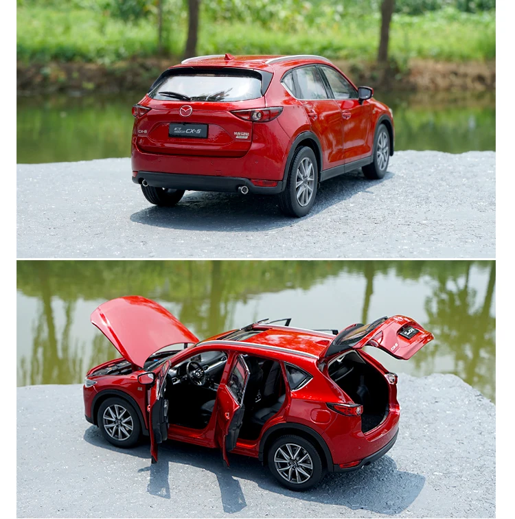 1:18 Mazda CX-5 красный серый внедорожник литая модель автомобиля игрушка Коллекция подарков оригинальная коробка