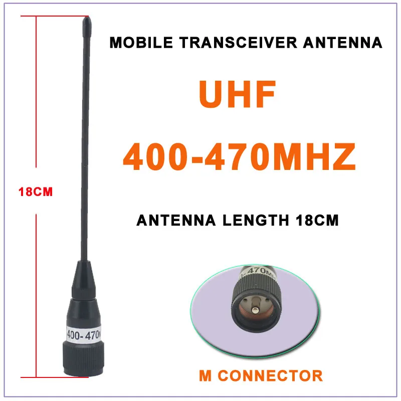 18cm 400470mhz 2.15db Gain Antenna (pl259 M Connector) For Mobile