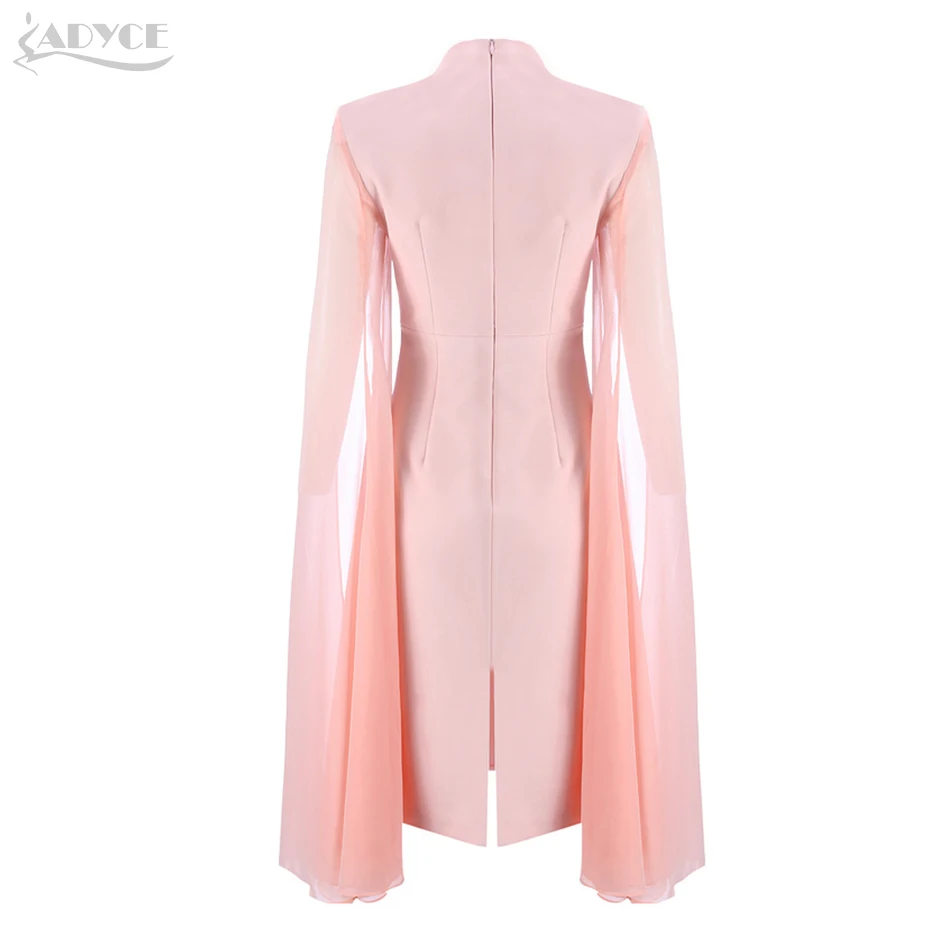 ADYCE 2018 Sexy Women Bodycon Summer Dresses Pink O-Neck Batwing Sleeve Knee Length Luxury Celebrity Runway Dress Club Vestidos ADYCE 2018 Sexy Women Bodycon Summer Dresses Pink O-Neck Batwing Sleeve Knee Length Luxury Celebrity Runway Dress Club Vestidos
