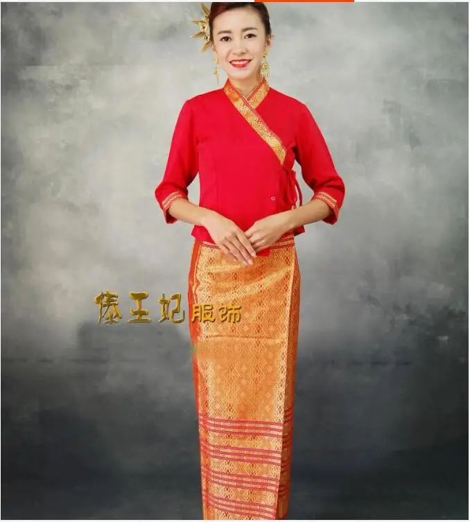 Тайская униформа для ресторана и отеля, женский костюм для сауны, униформа официанта в тайском стиле