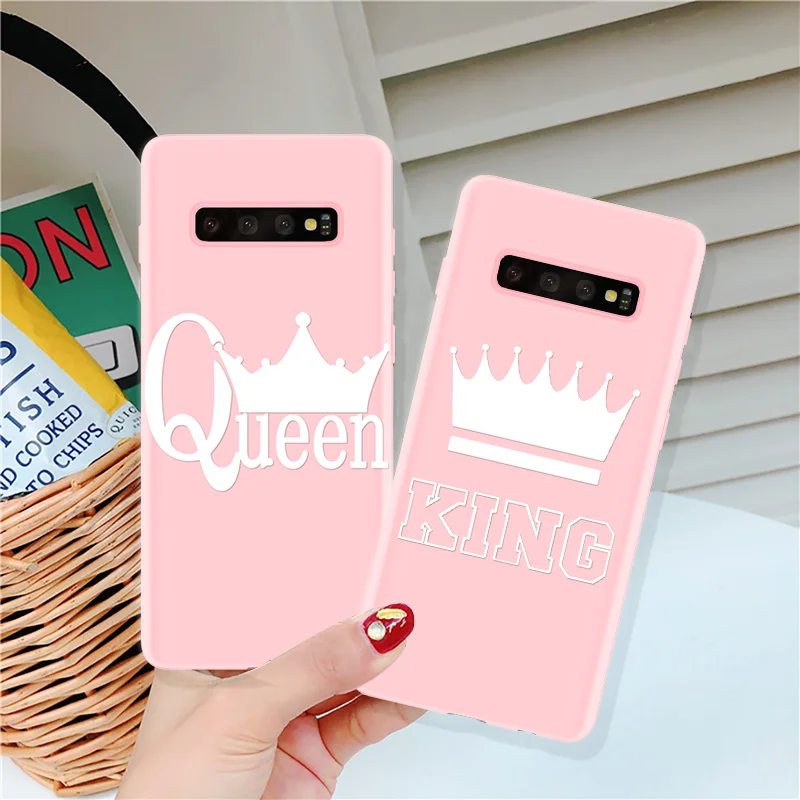 

Matte Cover For Samsung Galaxy Note 9 4 5 8 J7 J2 J5 Prime J4 J6 J8 2018 Plus J1 J3 J5 J7 2016 2017 G530 King Queen Pattern Case
