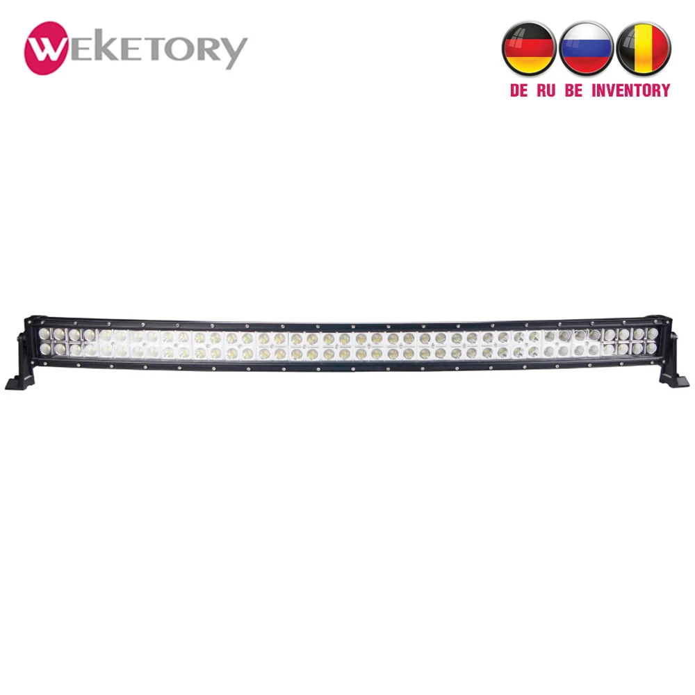 

weketory 42 Inch 240W Curved LED Light Bar for Work Driving Boat Car Truck 4x4 SUV ATV Off Road Fog Lamp 12v 24v