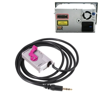 

Car Aux in RNS-E Navigation Plug Male 3.5mm Jack Audio Wire Cable 32Pin For Audi A3 A4 A6 A8 TT