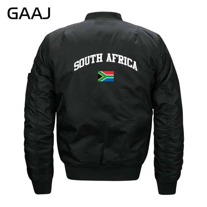 GAAJ South Africa Flag Jackets Men For Male Plus Size Jacket Winter