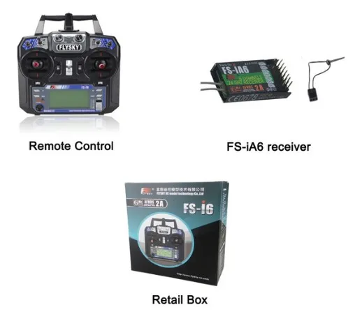 Flysky FS-i6 FS I6 2,4G 6ch RC передатчик контроллер FS-iA6/FS-iA6B приемник для RC квадрокоптера DIY Дрон