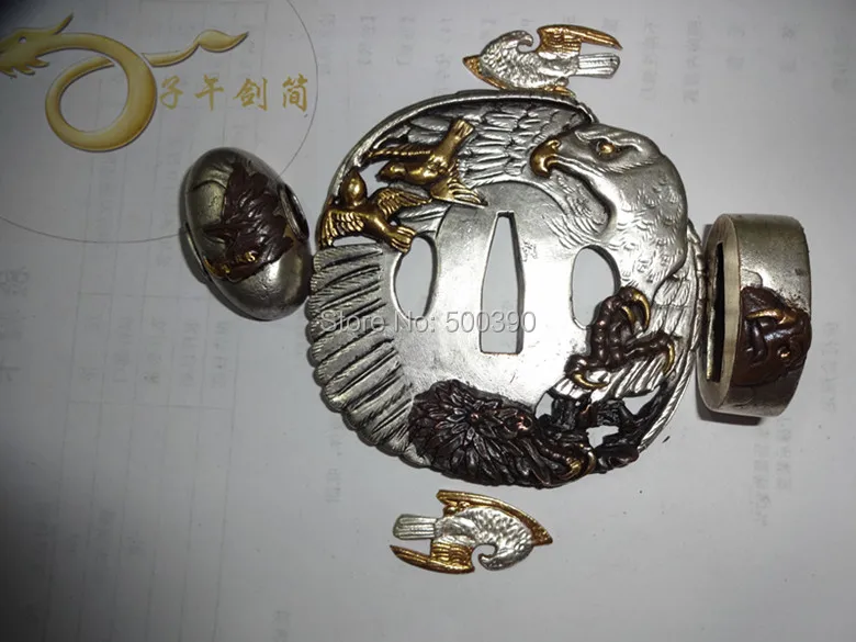 Костюм Охранника медь Цуба для японского самурайского меча катана W/Eagle @ | Отзывы и видеообзор