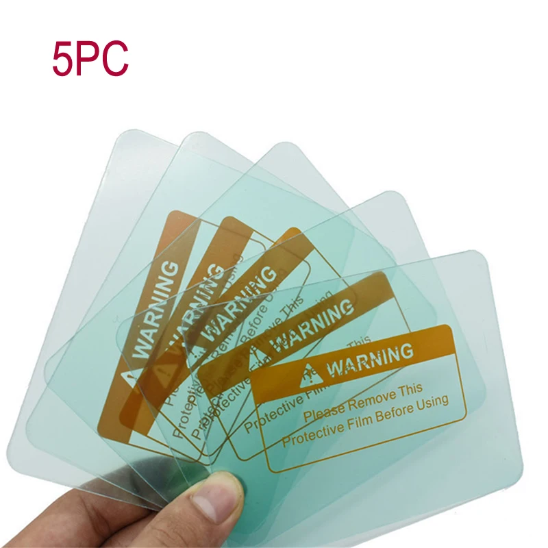

5pcs 116*90mm PC Inside Protective Plastic Lens Cover of Auto Darkening Welding Mask/welding Filter/welding Helmet/welder Filte