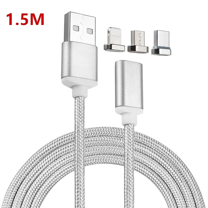 Магнитный кабель USB Type C/Micro USB/IOS 3 в 1 5 м|Переходники и адаптеры| |