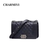 CHARMIYI Classic Cow Leather Women Messenger Bags Designer High Quality Shoulder Crossbody Bag Fashion Chain Lady Bolsa Feminina