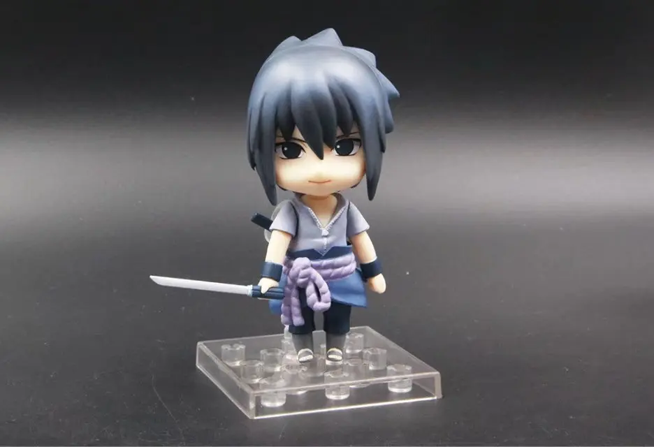 Героя аниме «Наруто фигурки «Nendoroid» 707 Учиха игрушки SASUKE Высота каблука 10 см