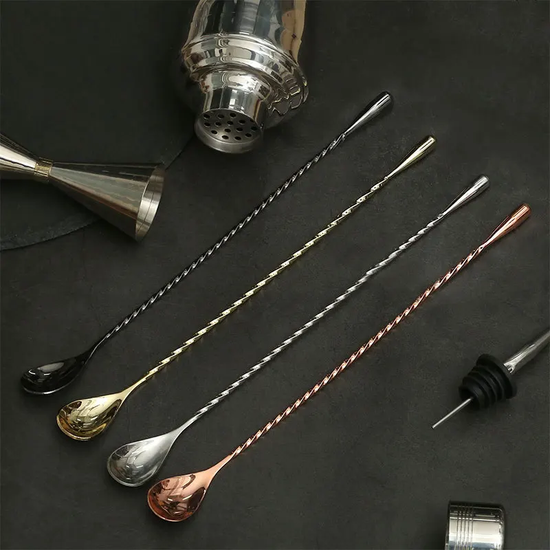 vintage spoons cocktail fine thread long bar spoon Kingdom tone bar