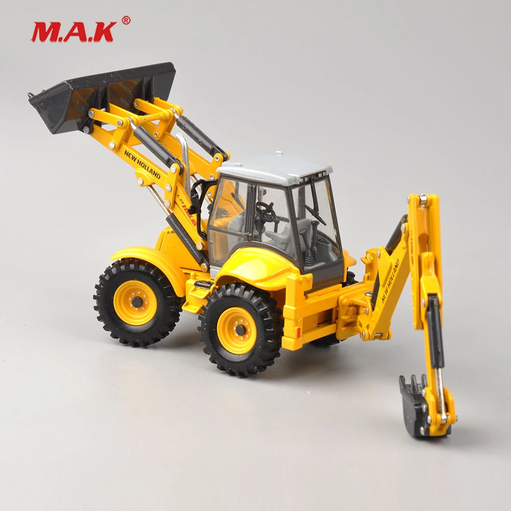 

collection diecast 1/50 scale New Holland Terna LB115B engineering vehicles truck model dual use bulldozer excavator model