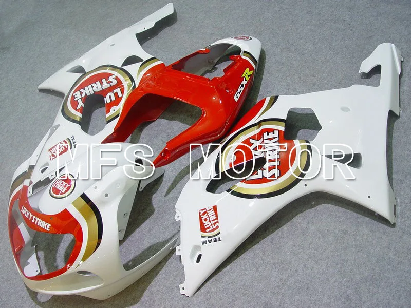 

For Suzuki GSXR 1000 2000 2001 2002 Injection ABS Fairing Kits GSX 1000R 00 01 02 - Lucky Strike - Red/White