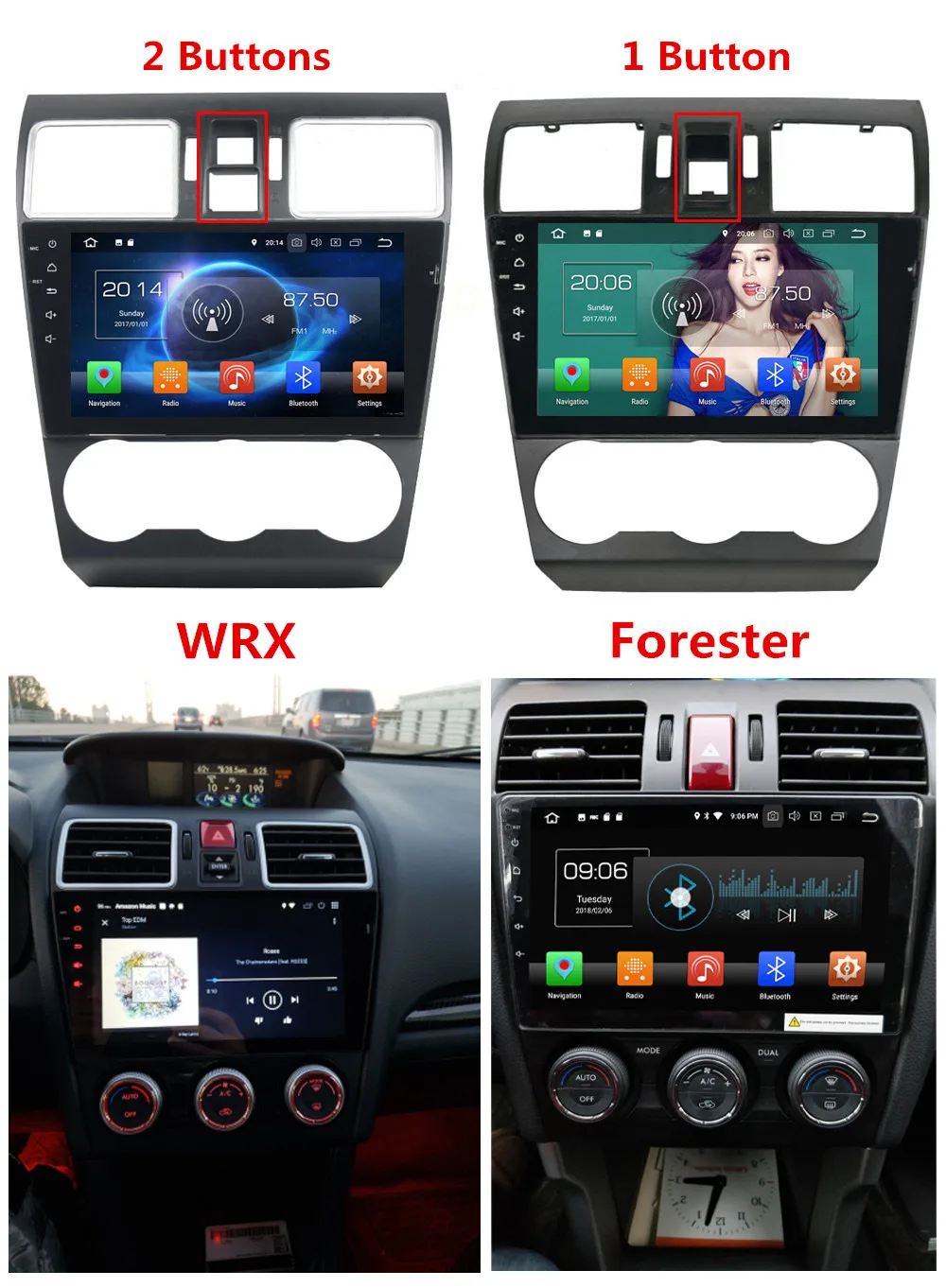 Clearance KLYDE 9" Android 8 7 Octa Core 4GB RAM 32GB ROM Car DVD Multimedia Player For Subaru Forester WRX 2013 2014 2015 2016 2017 2018 0