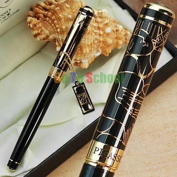 

PICASSO 902 BLACK AND GOLDEN DREAM FOUNTAIN PEN FINE NIB WITH ORIGINAL BOX