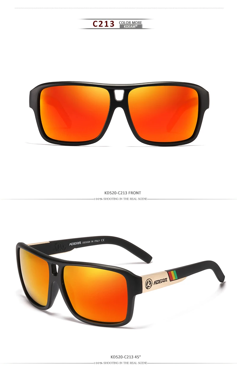 Поляризованные солнцезащитные очки с защитой от ультрафиолета, мужские пляжные спортивные солнцезащитные очки, Полароид, унисекс, 60' мм, квадратные солнцезащитные очки, посылка