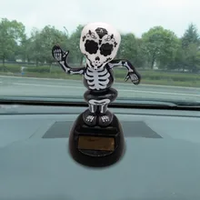 Встряхиватель игрушки автомобиль украшения Bobblehead Кид куклы холлоуин Скелет вобль голова робот Милая машина приборной панели Декор авто