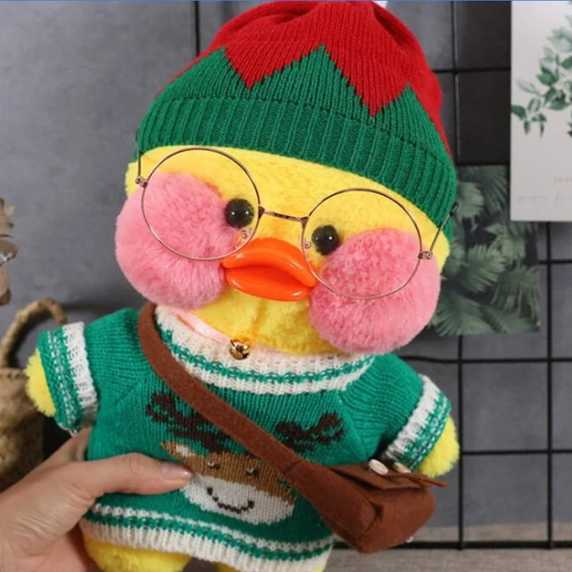 30 см Kawaii LaLafanfan плюшевая игрушка кафе утка мультфильм Милая Утка Мягкая кукла