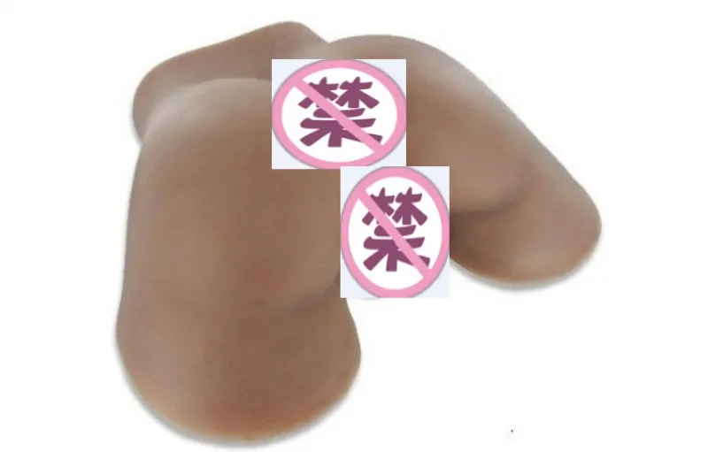 Omyhoney 3D ass silicone font b Sex b font toy Black Color Vagina Ass Toys for