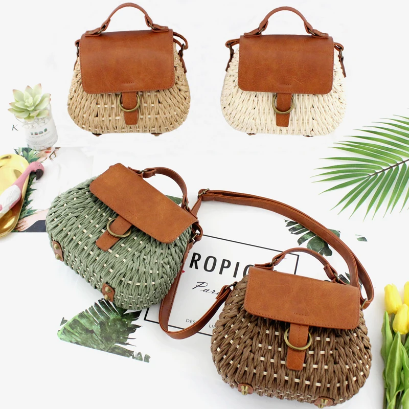 Bolso Bandolera Retro De Color Sólido Para Mujer