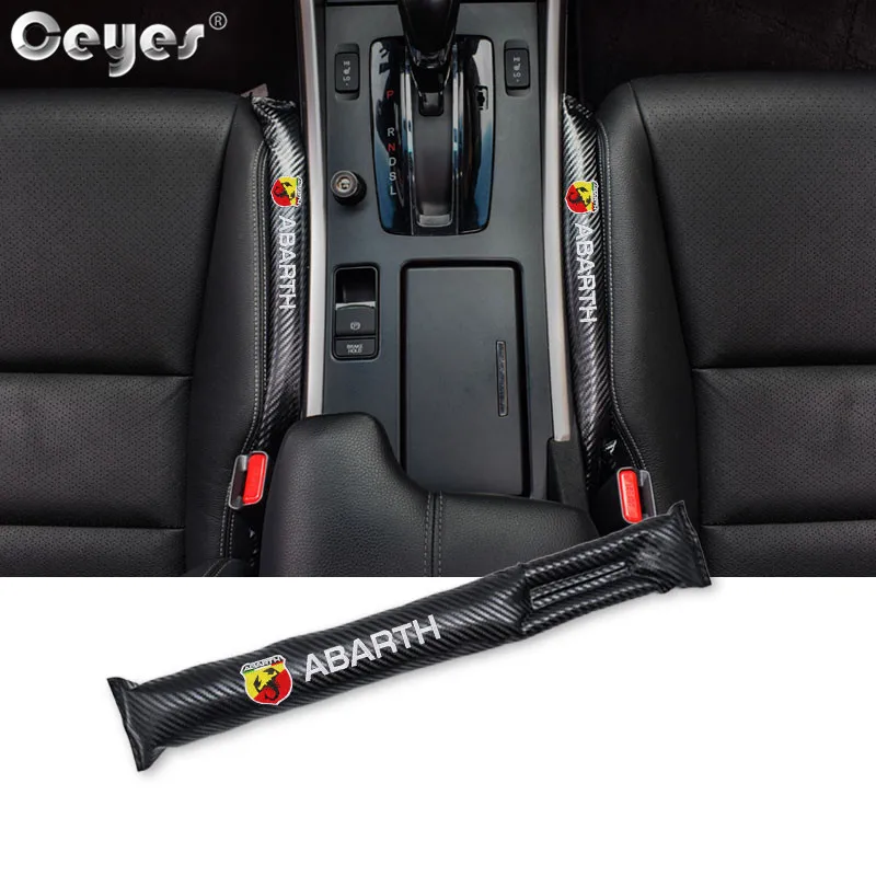 

Ceyes Carbon Fiber Leakproof Protective Car Seat Cushion Crevice Gap Stopper Cover For Fiat Punto Abarth Leak Proof Accessories