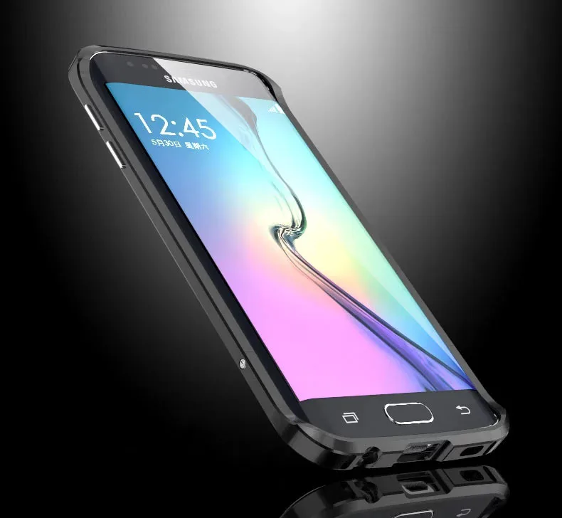 bilder für Luxus-stoßkasten Für Samung Galaxy S6 Rand Aluminium Fall Für Samsung S6 Rand SM-G9250 Metallstoßkasten Geschützt Telefon Rahmen bilder für Luxus-stoßkasten Für Samung Galaxy S6 Rand Aluminium Fall Für Samsung S6 Rand SM-G9250 Metallstoßkasten Geschützt Telefon Rahmen