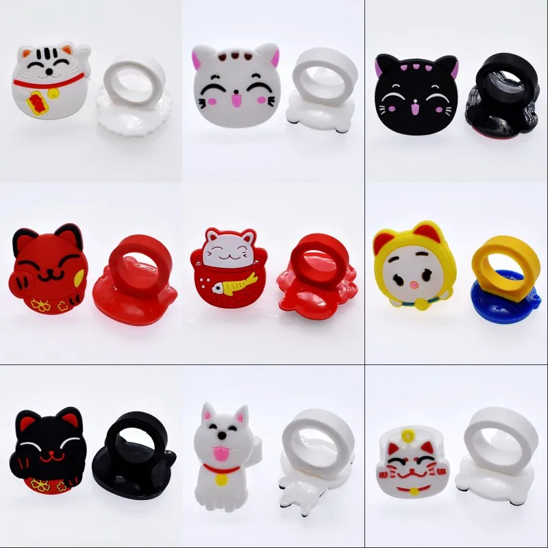 

9pcs Japan Lucky Cat Lucky Dog Symbols Cute Rings For Children Girls And Boys Gifts